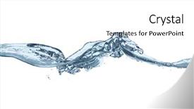  Presentation with water wave - Slide deck enhanced with close up of water wave background and a white colored foreground