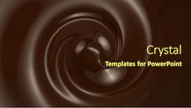  Presentation with chocolate - Presentation theme consisting of close-up-of-whirling-melted background and a wine colored foreground