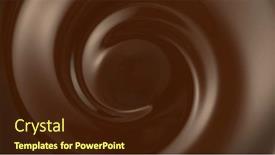  Presentation with chocolate - Presentation with close-up-of-whirling-melted background and a wine colored foreground