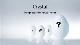 Presentation with different - PPT theme featuring close-up of white eggs background and a  colored foreground
