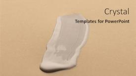  Presentation with stripe - PPT theme consisting of close-up-of-white-paint background and a lemonade colored foreground