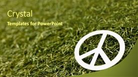  Presentation with movement - PPT layouts having close-up-of-white-peace background and a tawny brown colored foreground