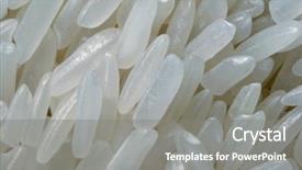  Presentation with export - Colorful presentation theme enhanced with close-up of white rice backdrop and a gray colored foreground