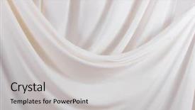  Presentation with watercolor paper texture white art - Theme featuring close up of white silk background and a light gray colored foreground