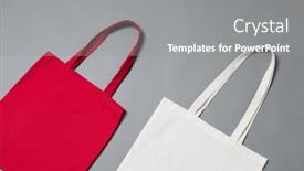  Presentation with red white grey - Slide deck consisting of close-up-of-white and a gray colored foreground