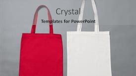  Presentation with red white grey - Presentation theme featuring close-up-of-white background and a light gray colored foreground