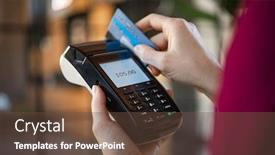  Presentation with terminal - Presentation design with close-up-of-woman-hands background and a tawny brown colored foreground