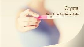  Presentation with pregnancy - Amazing PPT theme having impregnation - close up of woman holding backdrop and a lemonade colored foreground
