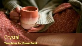  Presentation with coffee book - Theme having close-up-of-woman and a tawny brown colored foreground