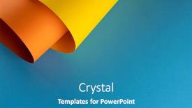  Presentation with orange colour - Slide set featuring close-up-of-yellow background and a teal colored foreground