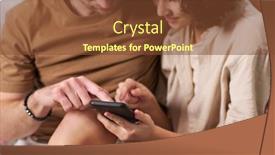  Presentation with new order - PPT theme with close-up-of-young-affectionate background and a tawny brown colored foreground