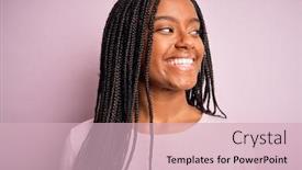  Presentation with african american - Theme with close-up-of-young-african background and a soft green colored foreground