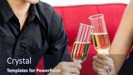  Presentation with condominium - Audience pleasing theme consisting of close-up-of-young-asian backdrop and a wine colored foreground