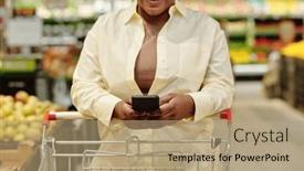  Presentation with scrolling - Presentation theme featuring close-up-of-young-black background and a coral colored foreground