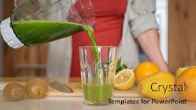  Presentation with antioxidant - Colorful PPT theme enhanced with close-up-of-young-healthy backdrop and a yellow colored foreground