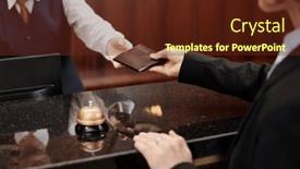  Presentation with registration - Slide set having close-up-of-young-reception background and a tawny brown colored foreground