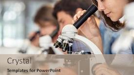  Presentation with biology - Cool new presentation with close-up-of-young-woman backdrop and a coral colored foreground