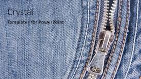  Presentation with jeans denim - Presentation with close-up of zipper on denim blue jeans background and a seafoam green colored foreground