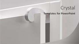  Presentation with fire door - PPT layouts consisting of close-up-on-a-door background and a light gray colored foreground