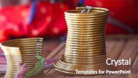  Presentation with work life balance women - Amazing PPT theme having close up on a neck backdrop and a tawny brown colored foreground