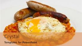  Presentation with white plate - Cool new presentation theme with close-up-on-a-typical backdrop and a gold colored foreground