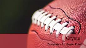  Presentation with american football - Presentation consisting of close-up-on-an-american background and a red colored foreground