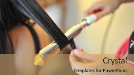  Presentation with bride and groom at wedding - Slide deck having close up on bride wedding background and a coral colored foreground