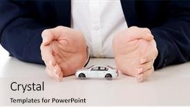  Presentation with toy model - Audience pleasing presentation consisting of close up on car toy backdrop and a lemonade colored foreground