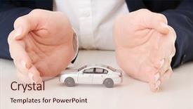  Presentation with toy model - Cool new PPT theme with close up on car toy backdrop and a lemonade colored foreground