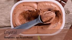  Presentation with chocolate ice cream - 