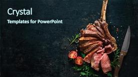  Presentation with dry - Presentation design having close-up on dark background and a wine colored foreground