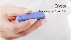  Presentation with pregnancy - PPT theme having close up on pregnancy test background and a white colored foreground