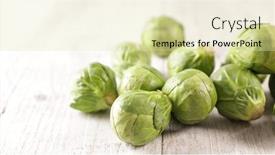  Presentation with brussels - Slide deck enhanced with close-up-on-raw-brussels background and a soft green colored foreground