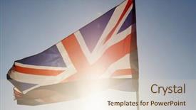  Presentation with united kingdom - Slide deck featuring close up on united kingdom background and a lemonade colored foreground