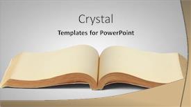  Presentation with vintage book - PPT theme enhanced with close-up-open-a-vintage background and a light gray colored foreground