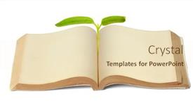 Presentation with vintage book - Cool new PPT theme with close-up-open-a-vintage backdrop and a lemonade colored foreground