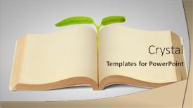 Presentation with vintage book - Cool new PPT theme with close-up-open-a-vintage backdrop and a lemonade colored foreground