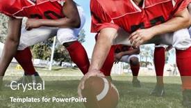  Presentation with baseball player - Presentation theme with close-up-photo-of-baseball background and a violet colored foreground