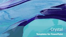  Presentation with blue marble - PPT layouts with close-up-photo-of-blue background and a teal colored foreground