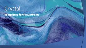  Presentation with blue marble - Colorful presentation design enhanced with close-up-photo-of-blue backdrop and a teal colored foreground