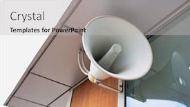  Presentation with fire alarm - Beautiful PPT layouts featuring close-up-photo-of-fire backdrop and a light gray colored foreground