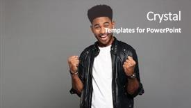  Presentation with african tribes - PPT layouts consisting of close-up photo of overjoyed background and a  colored foreground