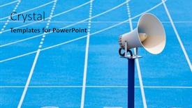  Presentation with photo - Amazing slides having close-up-photo-of-photo backdrop and a cyan colored foreground