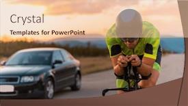  Presentation with effort - Theme enhanced with close-up-photo-of-triathlete background and a lemonade colored foreground