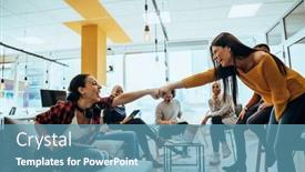  Presentation with helping others two hands woman - Theme having close-up-photo-of-two background and a teal colored foreground