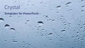  Presentation with water drops - Theme with close-up-photo-of-water background and a light blue colored foreground