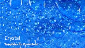  Presentation with water drops - Audience pleasing slides consisting of close-up-photo-of-water backdrop and a cobalt blue colored foreground