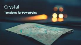  Presentation with automobile - Audience pleasing theme consisting of close-up-photo backdrop and a wine colored foreground