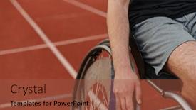  Presentation with disability - PPT layouts with close-up-photo background and a  colored foreground