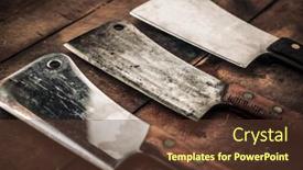  Presentation with three - PPT theme consisting of close-up-picture-of-three background and a tawny brown colored foreground